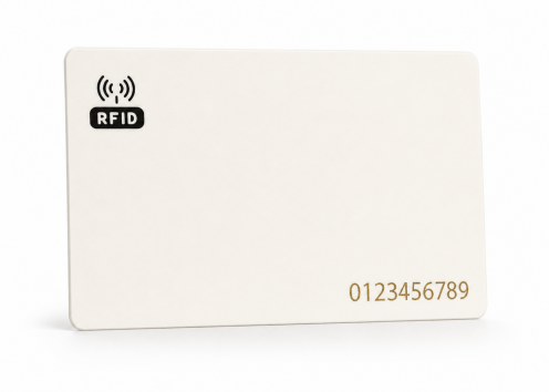 RFID1KOC-NUM- Carte PVC 0.80mm RFID 1Ko compatible MIFARE® avec UID gravé