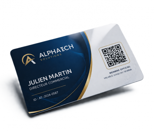 Carte PVC Impression Couleur Recto/Verso Express - Lot de 200 - Vue 2