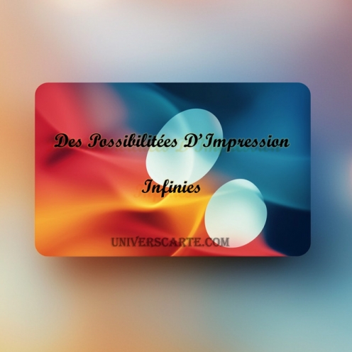 Carte PVC Impression Couleur Recto/Verso Express - Lot de 400  