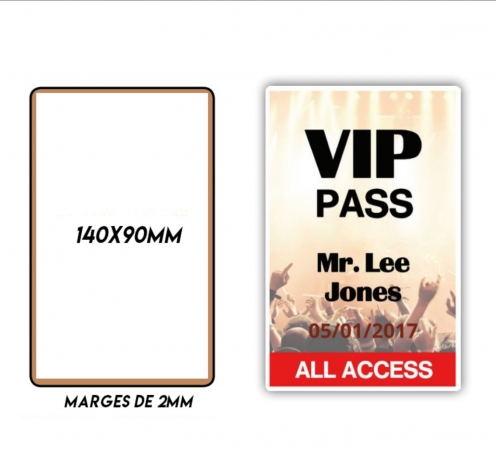 Impression carte grand format PVC Couleur Recto Express Lot de 150