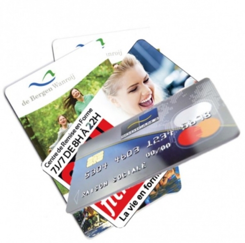 Impression Offset carte PVC Couleur Recto Verso - Lot de 400