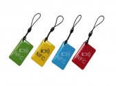 Porte-Clés RFID - Époxy 50x30 mm - Perforé avec Élastique - Lot de 400