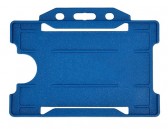 1455762 - Porte-badge Bleu en plastique biodégradable pour 1 carte (lot de 100)