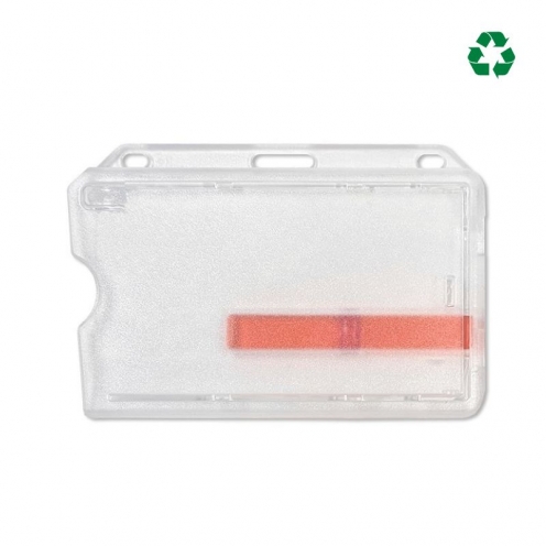 Porte-badge extraction facile pour une carte (lot de 100) - Horizontale - Vue 2