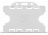 YA302-L-N(D) - Porte-Badge Transparent Givré Biodégradable Bulldog - Double Face