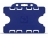 YA302-L-RB(D) - Porte-Badge Bleu Pâle Biodégradable Bulldog - Double Face