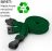 AC228-GR - Tour de cou Vert Recyclés 10mm avec Clip Plastique 