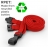 AC228-RD- Tour de cou Rouge Recyclés 10mm avec Clip Plastique