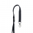 Cordon tour de cou sécurisé écologique 15 mm avec attache en métal sans nickel – Noir