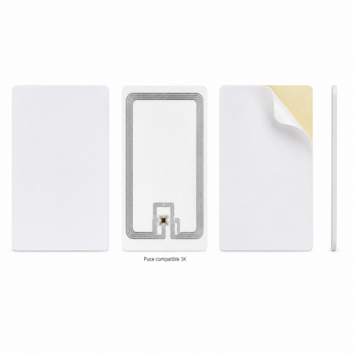 Étiquette RFID compatible MIFARE Classic 1K rectangle 76 x 45 mm - Vue 3