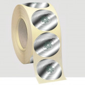 Étiquettes métallisées adhésif permanent haute qualité