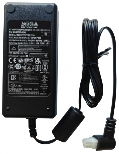 Bloc d'alimentation 72W, 24VDC pour imprimantes Sigma DS, sans cordon. - Vue 2