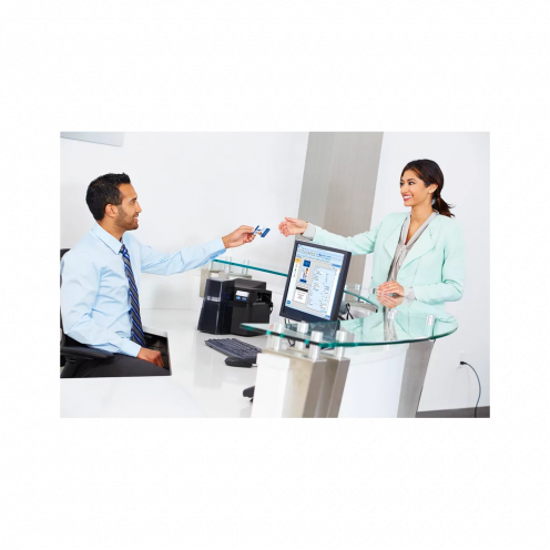 Imprimante Fargo DTC4250e simple face USB/Ethernet - Vue 3