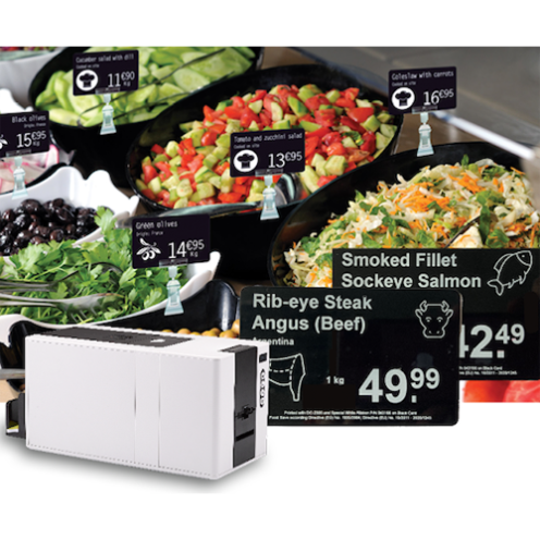Ruban blanc Food Approved DASCOM DC-340 - 2000 impressions